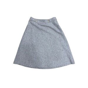 The Limited Tall XS Speckled Gray A-Line Skirt Lined